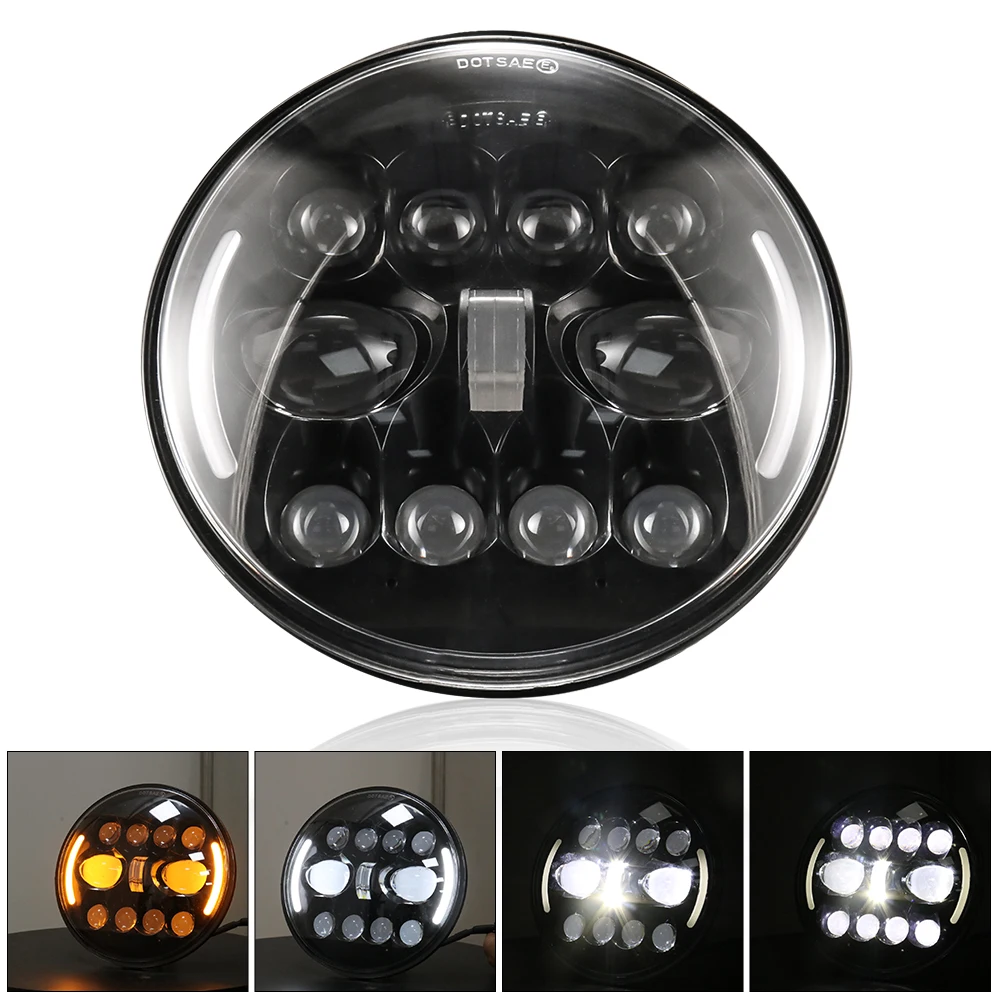 New Motorcycle LED Headlight Motorbike 7