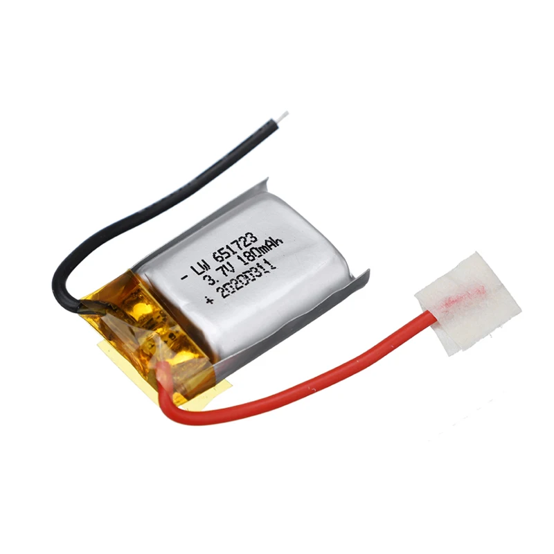 wholesale 3.7V RC Drone Lipo battery 3.7V 180mAh For Syma S109G S111G MJXRC X900 X901 RC Helicopter Battery 3.7 V 180 mAH 651730