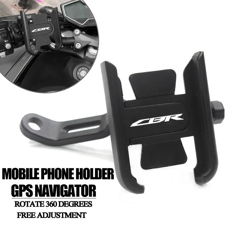 Suporte do telefone móvel do guiador da motocicleta, Suporte GPS para HRC CBR, CBR1000RR, CBR650F, CBR600RR, CBR500R, CBR300R, CBR250R