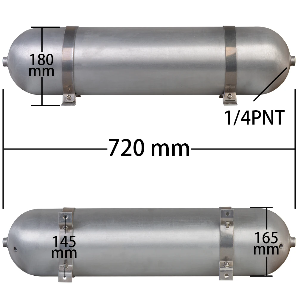 3 Gallon 4 Gallon 5 Gallon aluminum Seamless air cylinder air tank pneumatic air suspension system tunning vehicle parts