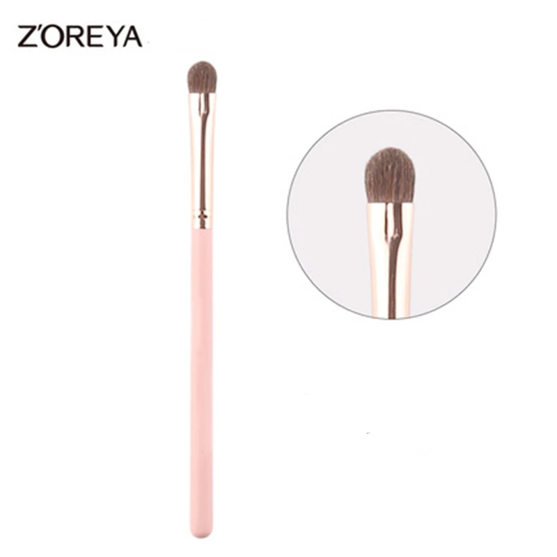 Zoreya 1 Piece Professional Pony Hair Wooden handle Brush Smoky Eyeshadow Eyebrow Single Makeup Brushes Tool