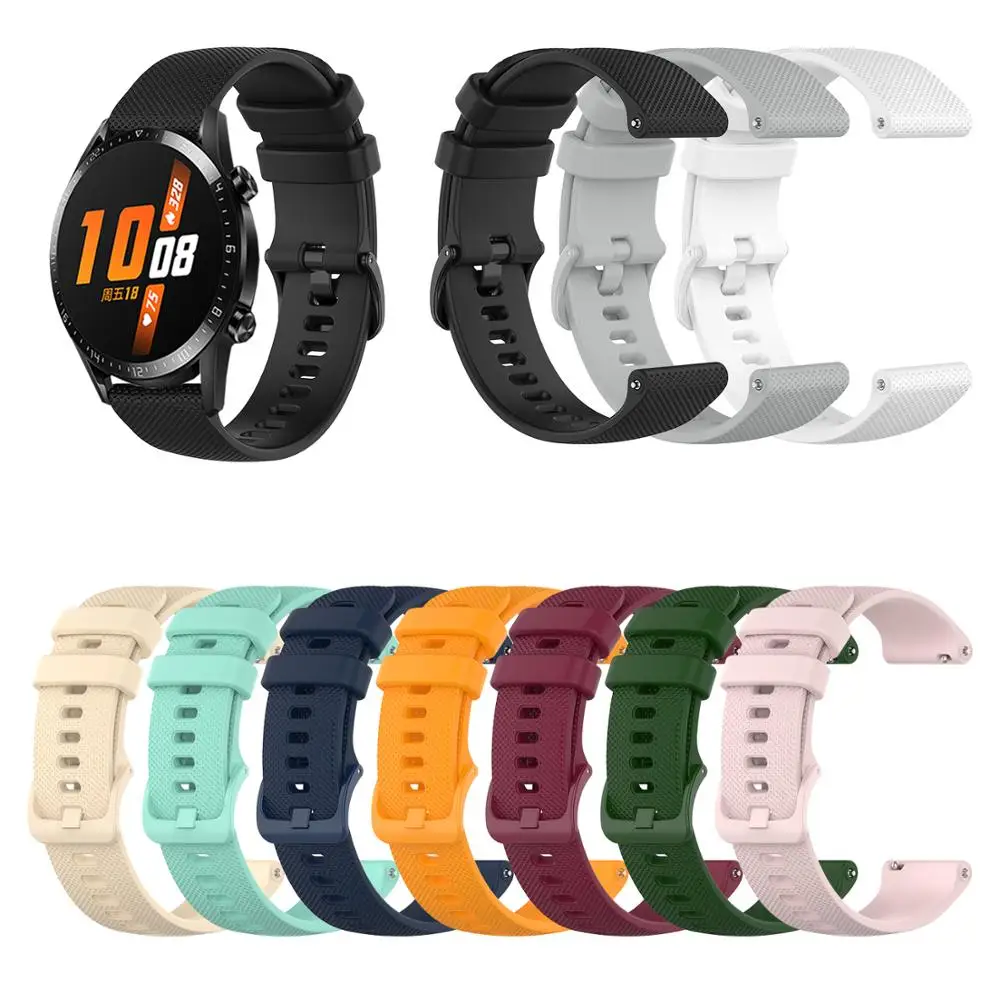 Silicone Band For HUAWEI WATCH GT 2 46mm 42mm Wrist Strap for HONOR Magic / MagicWatch 2 ремешок Replaceable Watchband Bracelet