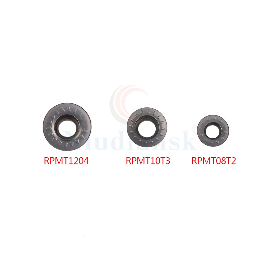 Insertion en carbure CNC PVD + CVD, outil de tournage externe, outils de traitement, RPMT08T2MO-JS RPMT10T3MO-JS RPMT1204MO-JS LF6018, 10 pièces
