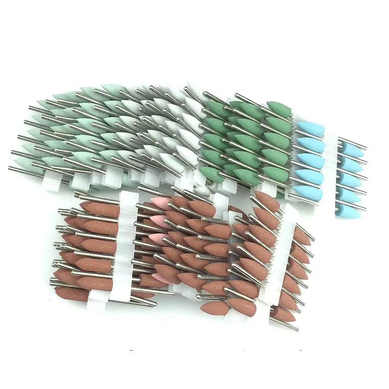 50pcs/set 2.35mm dental silicone Rubber polishers burs Teeth Whitening Equipment dental polishing