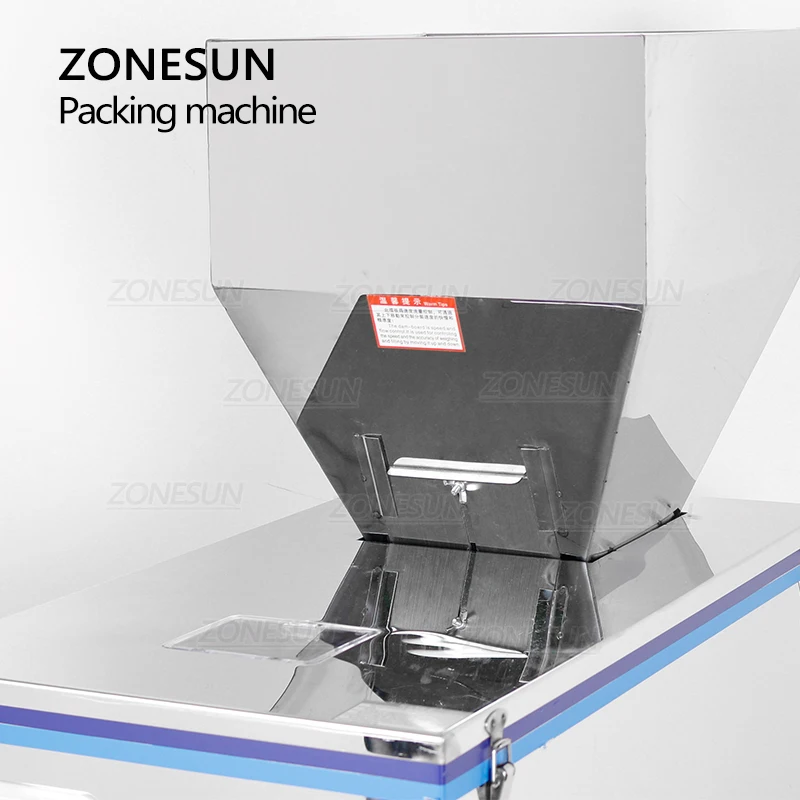 ZONESUN 20-5000g Semi-automatic Granule Powder Filling Weighing Machine Tea Food Grain Filling Packing Machine