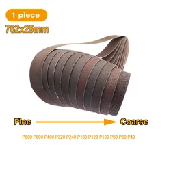 1 piece 762*25mm Abrasive Sanding Belt Aluminium Oxide P40-P800 for Metal Wood Plastic Grinding Polishing