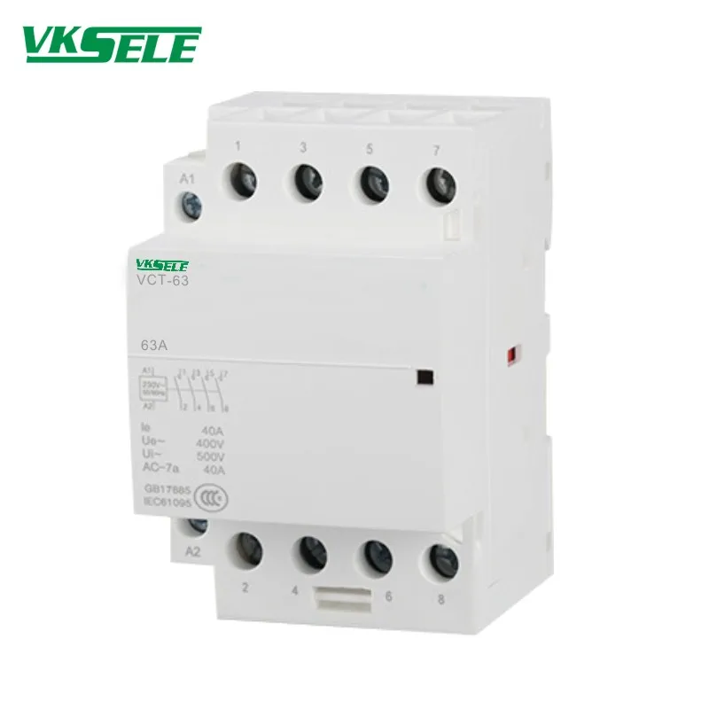 KCT-63 63A 4NO 4NC 2NO2NC Elektrische AC knotige schütz 4P 12V 24V 48V 110V 220V Haushalt Schütz