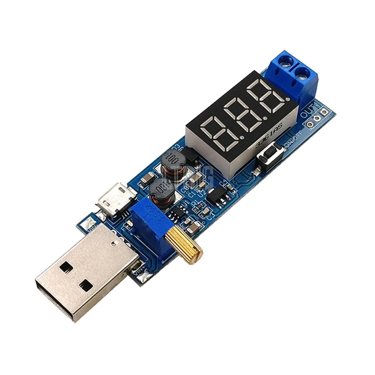 

LTRIG custom 1Pcs DC-DC 5V to 3.5V / 12V USB Step UP / Down power supply module adjustable boost converter DC 1.2V-24V