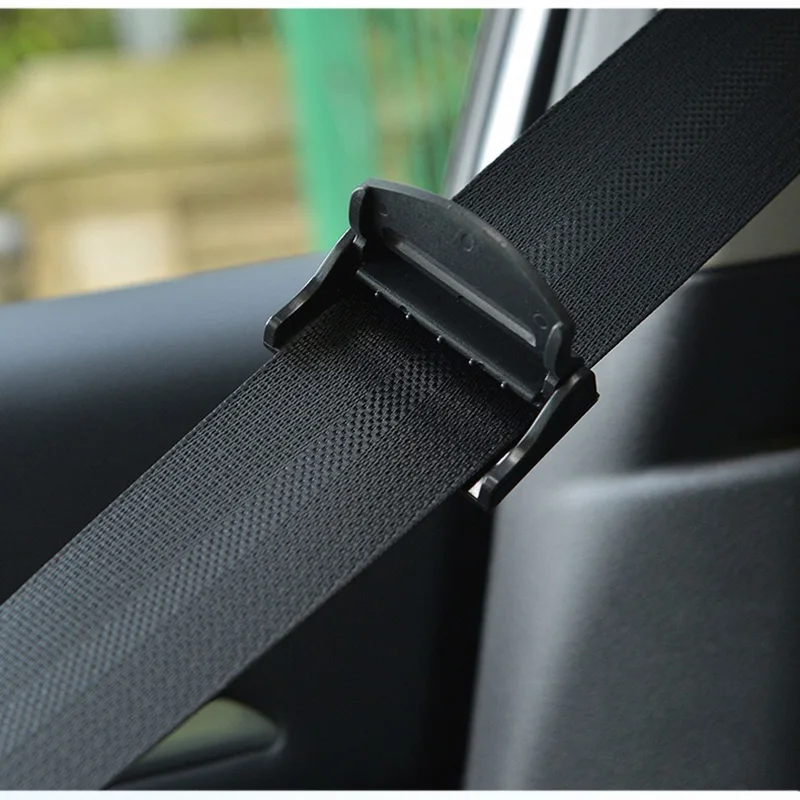 2PCS Plastic Strong Adjustable Car Safety Belt Clips Slip-Resistant Seat Belt Buckle Simple Clamp Fixing Clip Car Styling