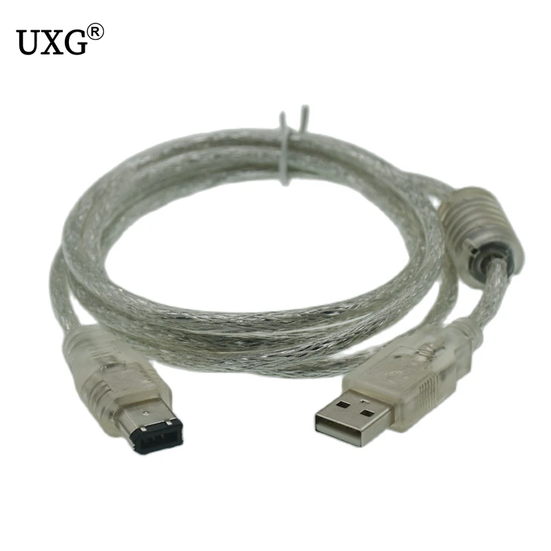 

1.5M 5FT USB Male To 1394 6pin Male Data Transmission Signal USB To IEEE Firewire 1394 6PIN Cable For Computer Digital Camera D