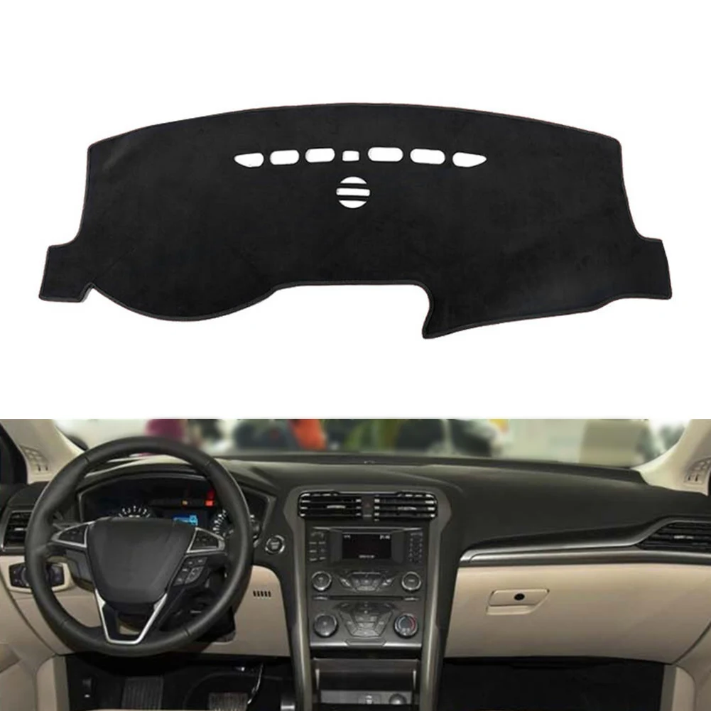 Car Dashboard Dash Mat Non-Slip Sun Cover Pad For Ford Fusion 2013 2014 2015 2016 2017 2018 2019 Left-Hand Drive