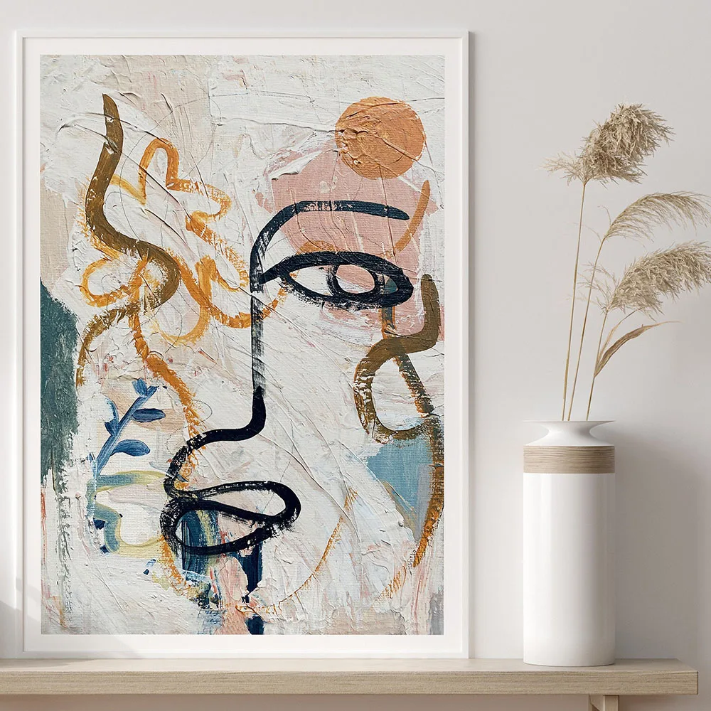 

Retro Matisse Posters And Prints Abstract Human Face Graffiti Wall Art Canvas Painting Picture For Living Room Nordic Home Decor