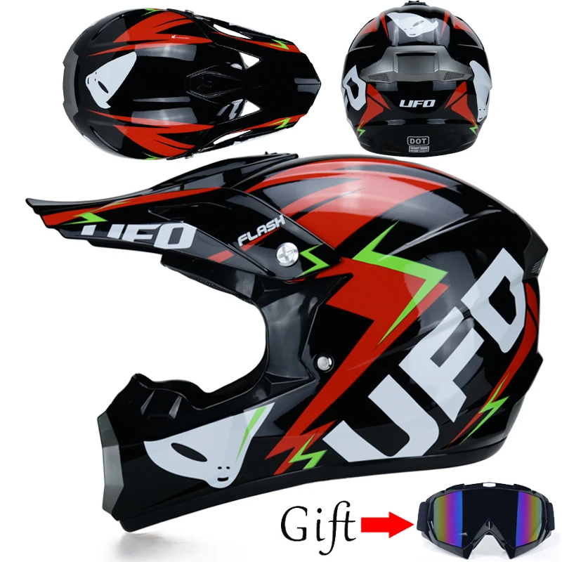 Motorcycle Gelmet Cross Helmet Every Rider Affordable Helmet ATV Dirtbke Off Road Motocross Helmet Free Goggles DOT Approved