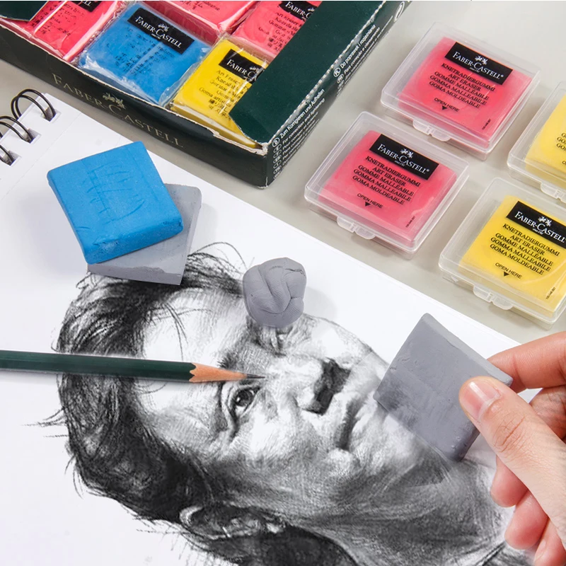 Faber-Castell Plasticity Rubber 127220 Soft Eraser For Art Pianting Design Sketch Plasticine Stationery 1Pcs