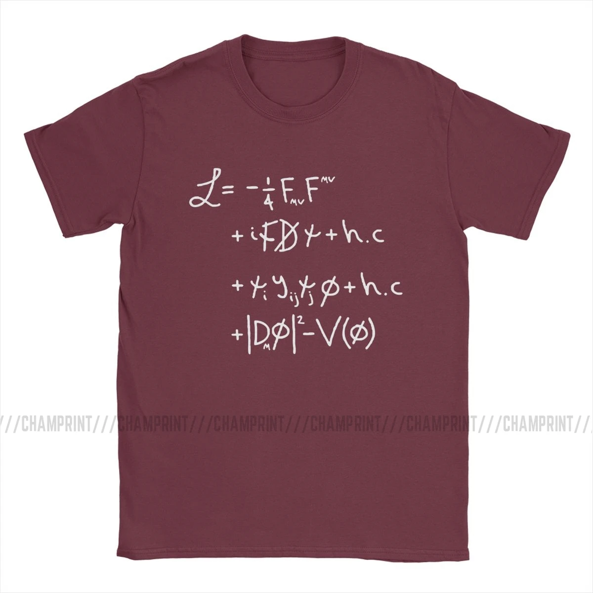 Men Universe Lagrangian T Shirts Quantum Mechanics Physics Science Physical Geek Nerd Tops Leisure O Neck Tees Summer T-Shirts