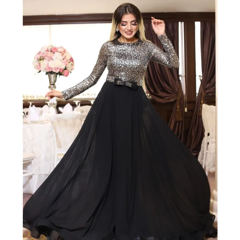 Robe de soirée de grande taille pour femme, tenue de soirée élégante et de standing, style arabe, 2022