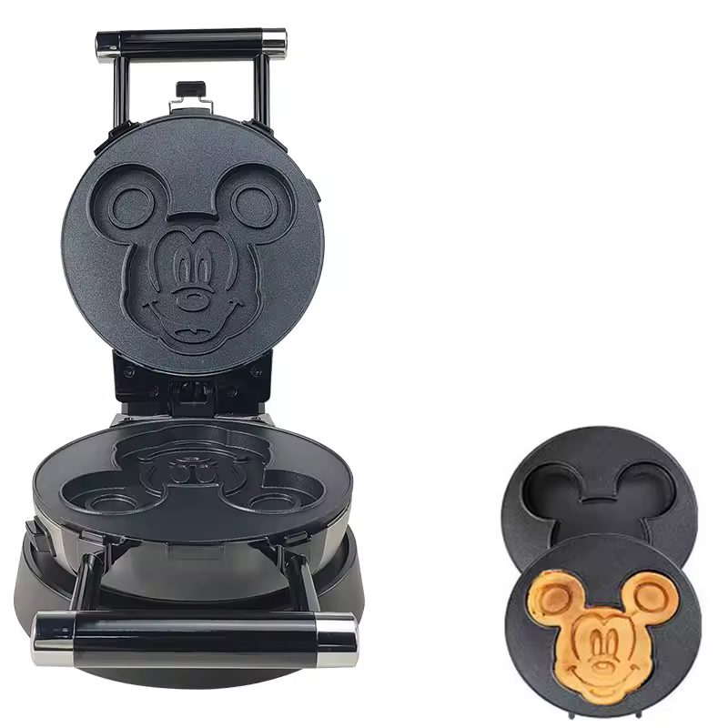 Gaufrier électrique Commercial 220V, four à gâteaux, poêle électrique, chauffage Double face, crêpière, crêpière à gâteaux - AliExpress 