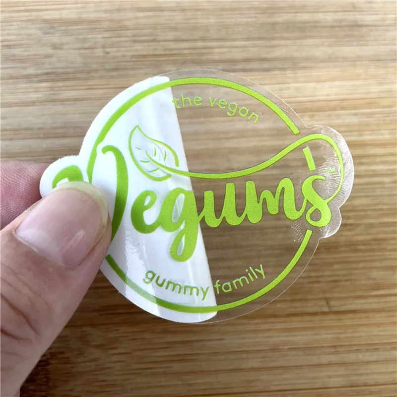 Custom Die Cut Transparent Stickers Personalized Clear Vinyl Matte/Glossy Film Stickers