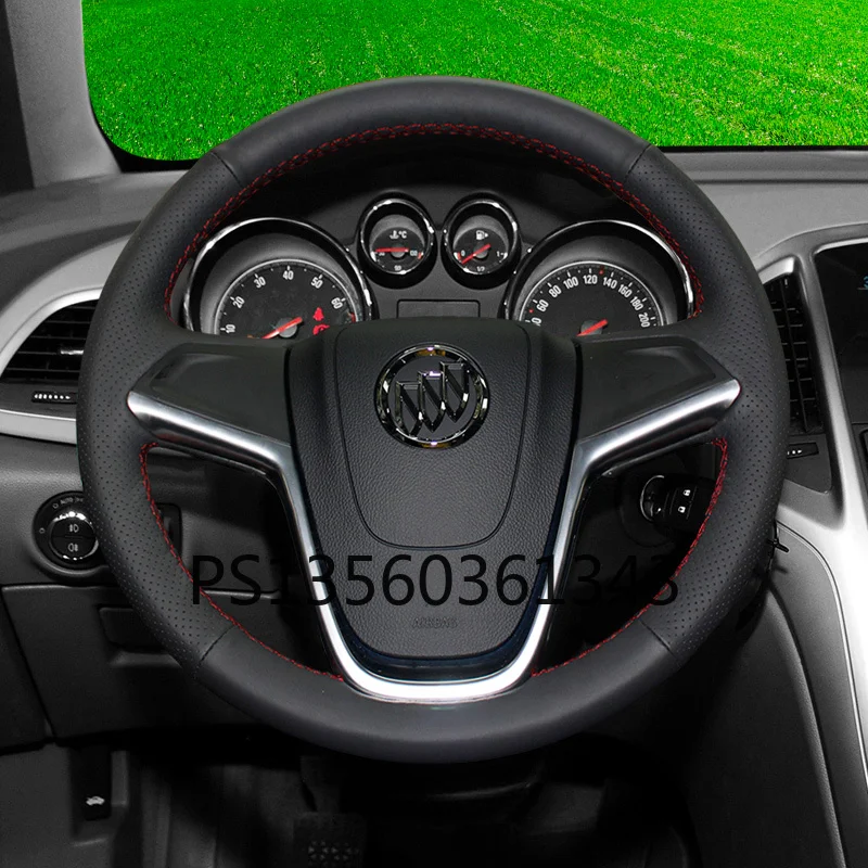 

For Buick steering wheel cover Encore Excelle gt/xt Regal Envision LaCrosse Verano hand sewn grip cover