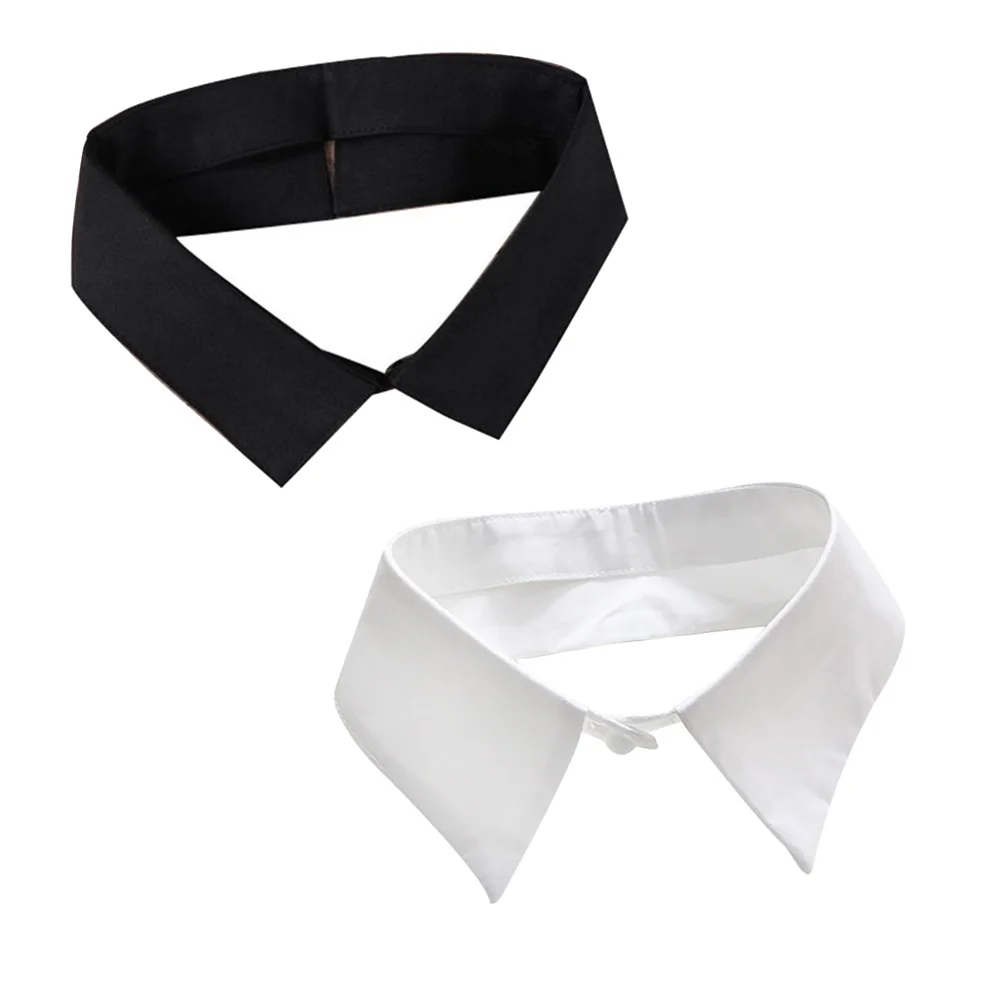 

Classic Black/White Collar Shirt Fake Collar Tie Vintage Detachable Collar False Collar Lapel Women/Men Clothes Accessories