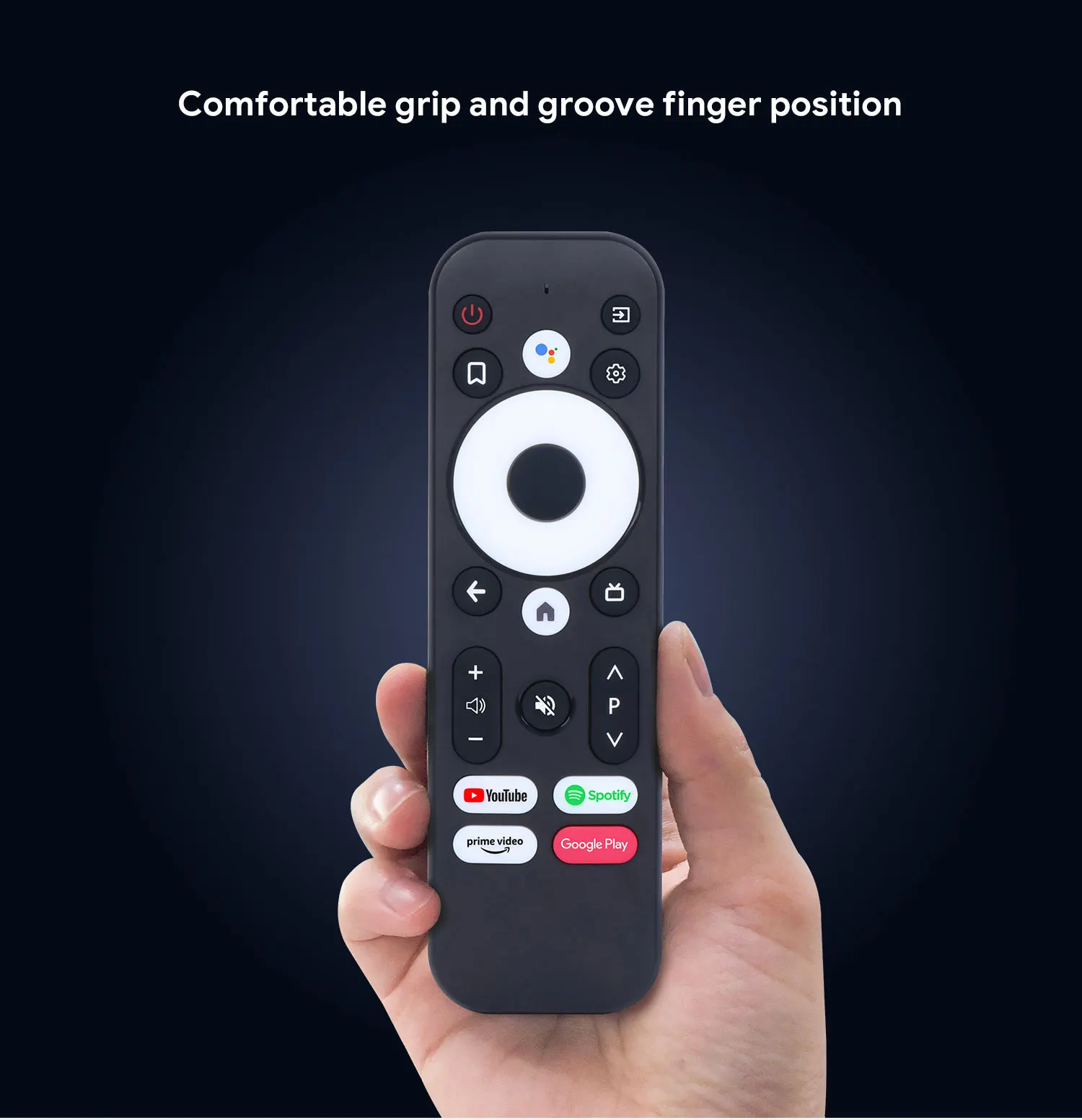 Mecool Bluetooth Replace Remote Control For KD2 KM7 TV BOX With 22 Keys Google Voice Certified Assistant