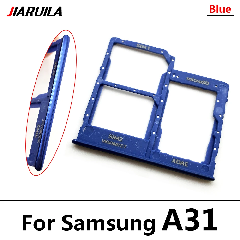 SIM-Karten fach für Samsung A12 A31 A51 A71 A125F Dual Micro SIM-Kartens teck platz Fach halter SD-Kartenleser Teile – Detail 13
