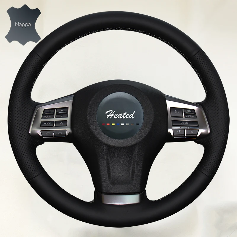 

Nappa Leather Braid on the Steering Wheel Cover for Subaru Forester 2013-2015 Legacy 2013-2014 Outback 2013-2014 XV 2013-2015