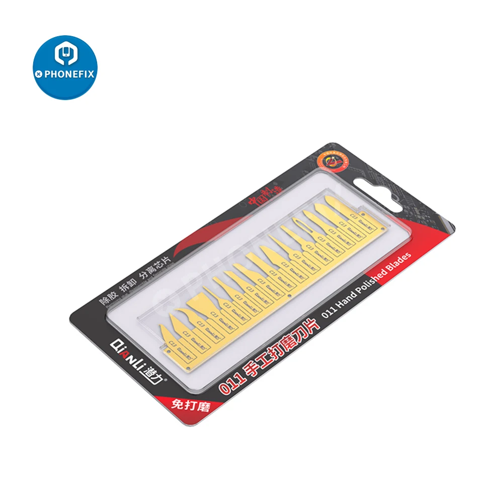 Qianli-kit Ferramentas Faca Cpu Removedor de Cola Lâmina de Reparação Bga Pry Knife Limpeza Raspagem ic Chip Remover Ferramenta 007 008 009