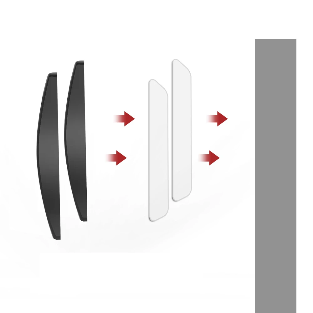 2pcs Paste the open sliding door handles for interior doors glass window cabinet drawer wardrobe Self-adhesive Handle