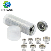 20/10pcs 623zz 624zz 625zz 626zz 635zz 608zz 688zz Ball Bearing Chrome Steel Ball Bearings 3D Printer Parts bearing Pulley Wheel