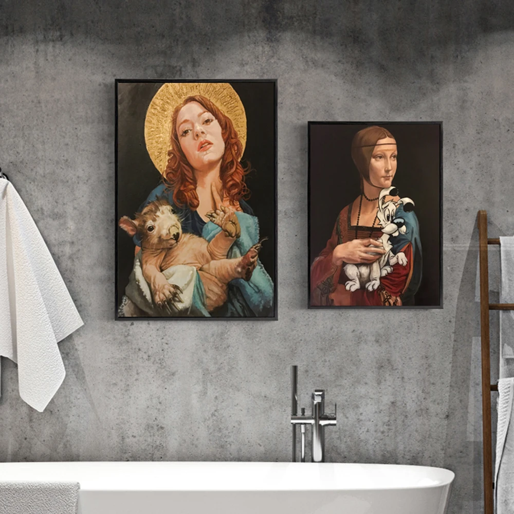 Funny Picture Canvas Painting Nursery Wall Art Nordic Picture Home Decoratie Poster And Print