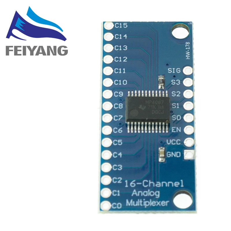 1 pz 74 hc4067 CD74HC4067 modulo scheda Breakout Multiplexer digitale analogico a 16 canali per componenti elettronici Arduino fai da te