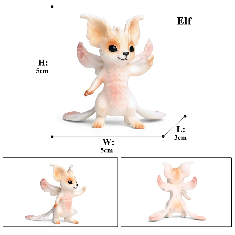 Oenux Original Echte Märchen Fliegen Pferd Simulation Tier Mythische Elfen Elf Pegasus Action-figuren Modell PVC Nette Kinder Spielzeug – Detail 18