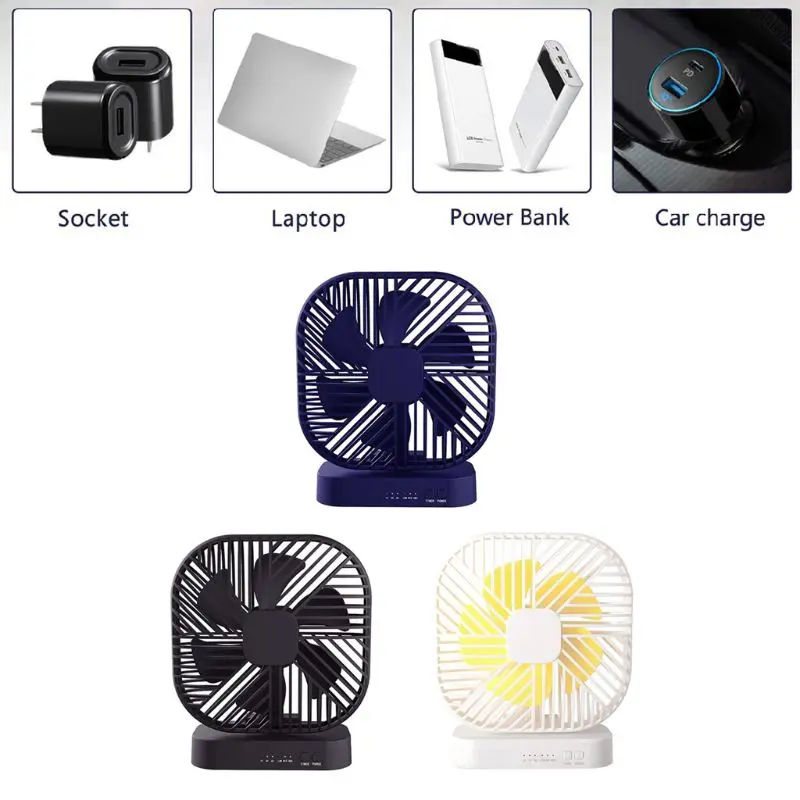 Magnetische Usb Ventilator Usb Of Aa Batterij Aangedreven Bureau Ventilator Met 3 Speed Timing Functie K1AA
