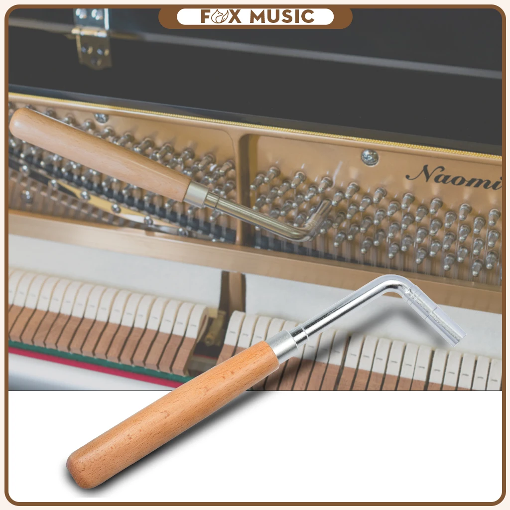Piano Tuning Hammer Straight Solidwood Handle Wrench Tuner Repair Tool Portable Lever