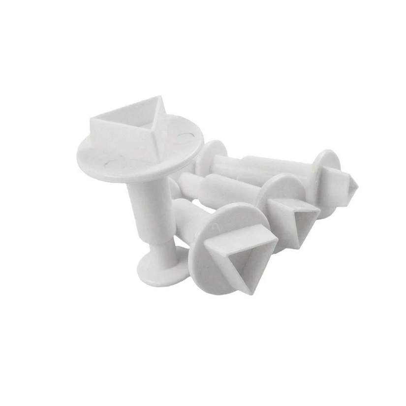 Oval Diamond Triangle Hexagon Shape Fondant Cake Decorating Gum Paste Pastry Sugar Craft Cutter Mold Tools