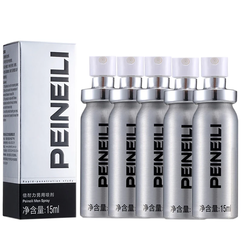 5pcs Peineili Sex Delay Spray for Men Anti Premature Ejaculation Male Prolong 60 Minute Penis Erection Adult Sex Products