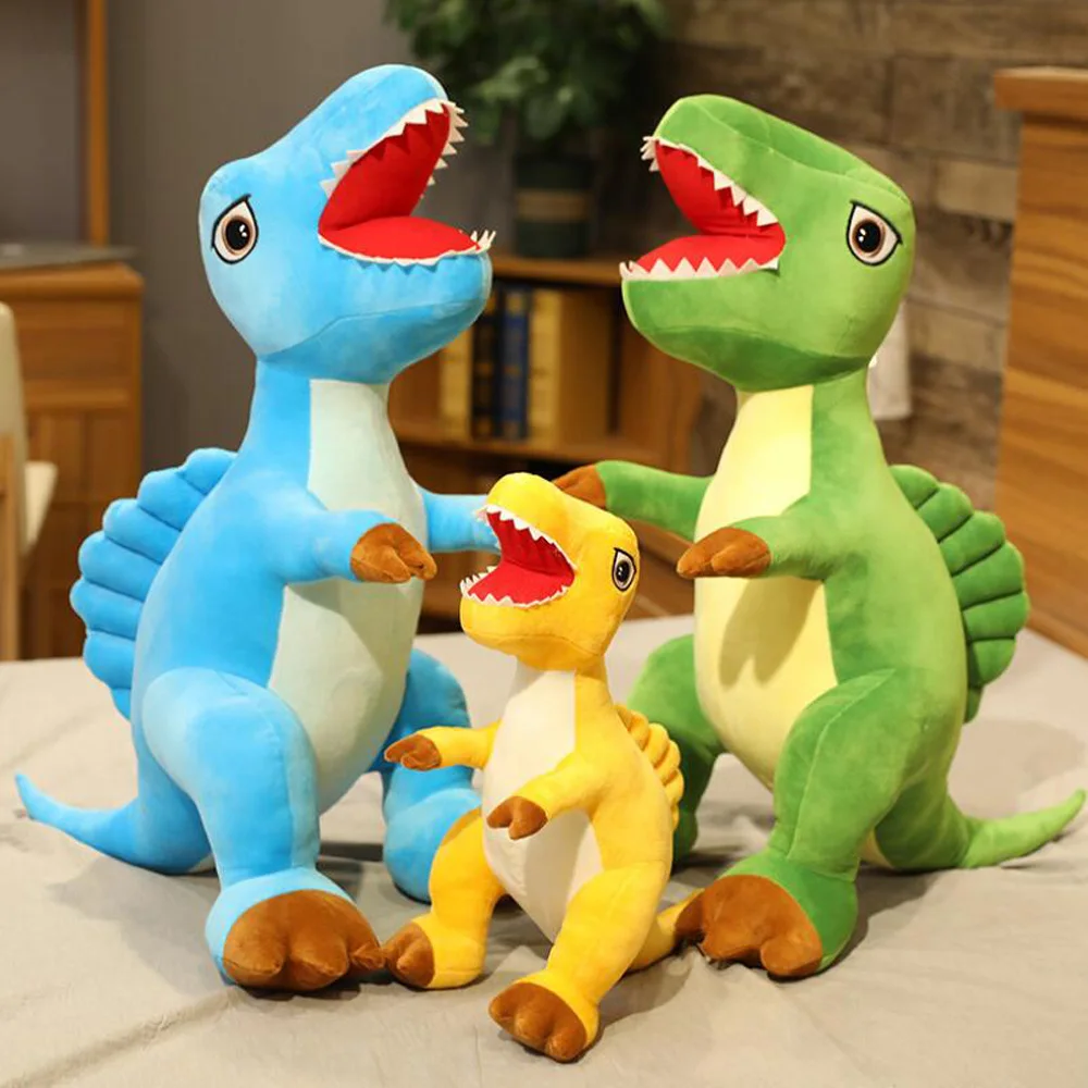 

Cartoon Tyrannosaurus Doll Boy Spinosaurus Dinosaur Birthday Christmas Gift Children Stuffed Plush Toy