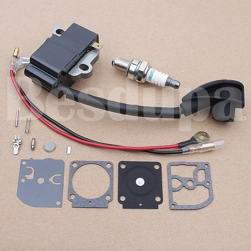 Kit candela di riparazione carburatore bobina di accensione per Stihl HS81 HS81R HS81T HS86 HS86R Trimmer sostituzione erba 4237 400 1302 w