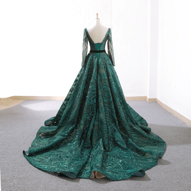 RSM66691 green evening party dress long o-neck prom dress A-line navy blue mothers dress free shipping from real manufactory