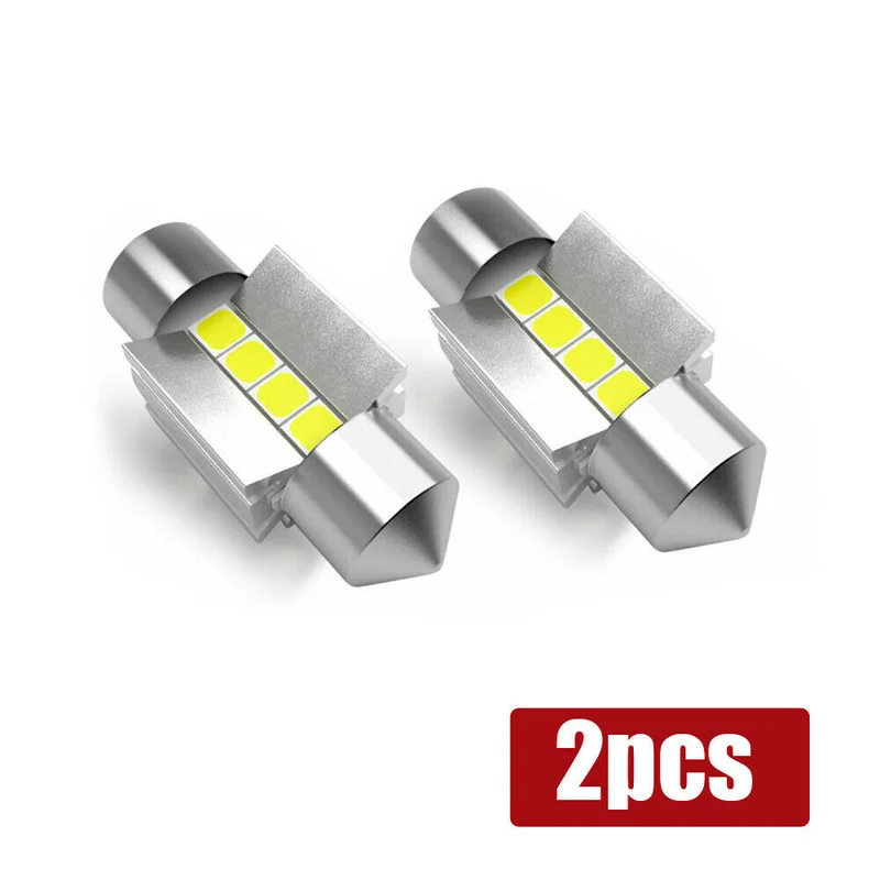 

2pcs 31MM 3030-SMD White LED Car Tuning Interior Dome Reading Light Bulbs Universal 300LM Universal Interior Car Accessories