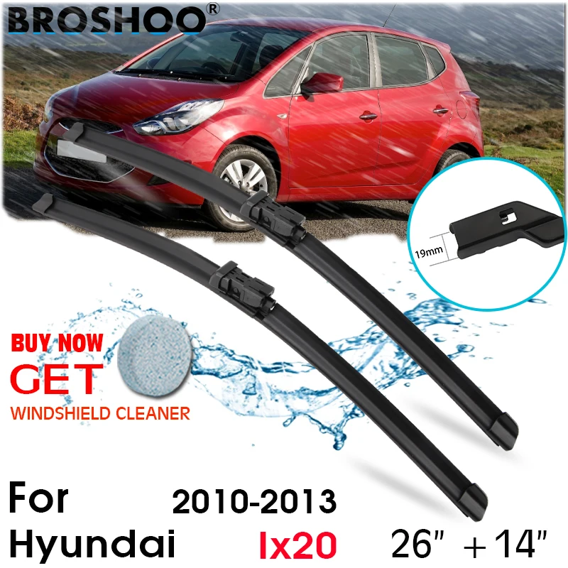 

Car Wiper Blade Front Window Windscreen Windshield Wipers Blades Arm Auto Accessories For Hyundai Ix20 26"+14" 2010-2013