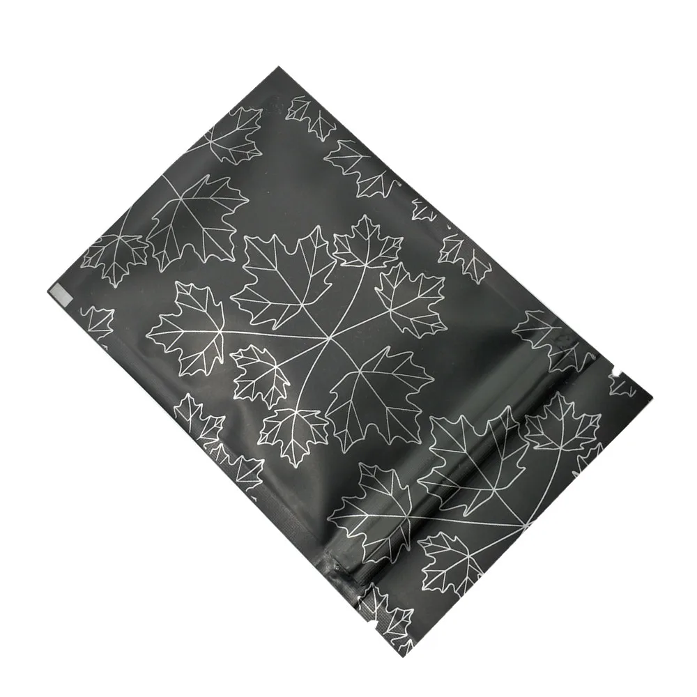 Black Aluminum Foil Zip Lock Packaging Bag Resealable Grip Zipper Mylar Foil Package With Clear Window Sachets Food Sample Bags