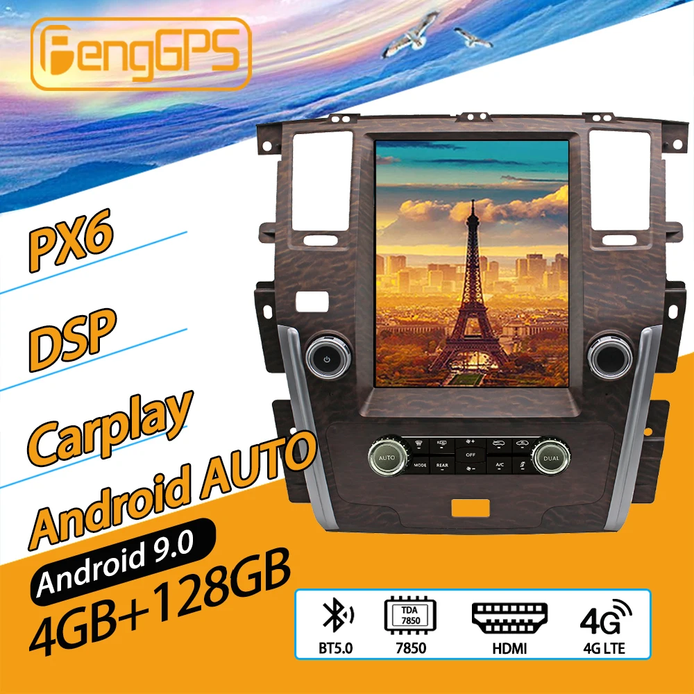 

For NISSAN PATROL Y62 2010 - 2018 Android Car Radio Stereo Multimedia Player 2 Din Autoradio GPS Navi Unit PX6