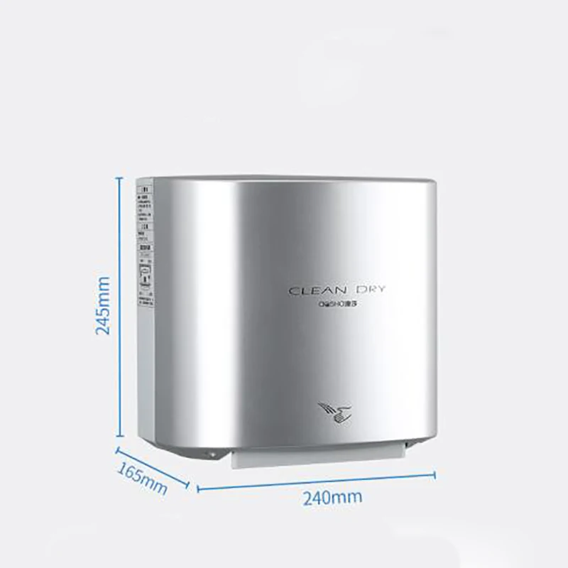 Secador de manos eléctrico con Sensor infrarrojo, secador de pelo automático, interruptor de aire caliente para baño, instalación sin golpes, teléfono móvil