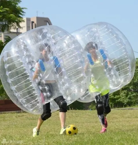 

1.5m Bumper Ball 0.8mm PVC Inflatable Bubble Football Zorb Soccer Ball for Children Adult Family Outdoor Game Ball Sport Toys