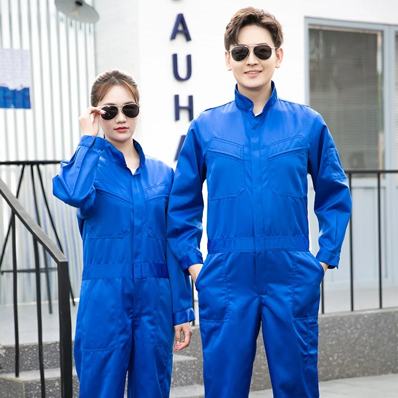 Men Work Clothing Coverall Mechanical Sailor Worker Overalls Durable Factory Worker Jumpsuits Painter Auto Repair Porter Uniform