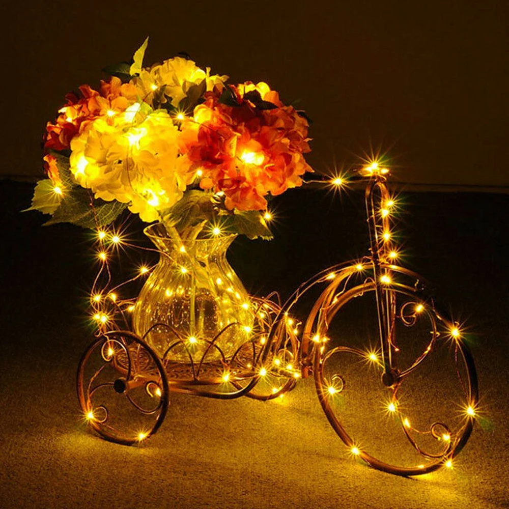 2M 3M 4M 5M 10M Led String Lights Waterproof Fairy Lights 3AA Battery Operated Christmas Wedding Party Decoration Garland