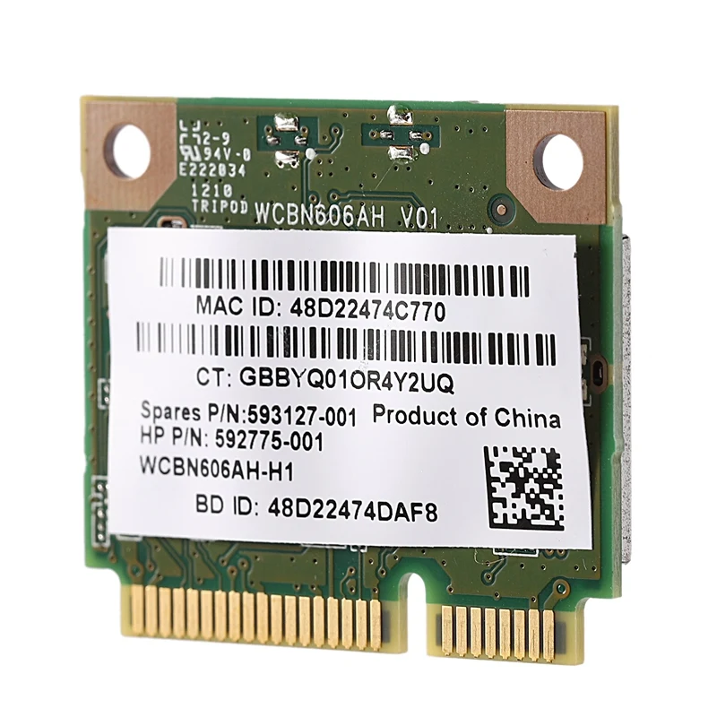 AR9285 AR5B195 150M + BT3.0 하프 미니 PCI-E 무선 카드 SPS:593127-001 592775-001 430 431 435 436 4530S