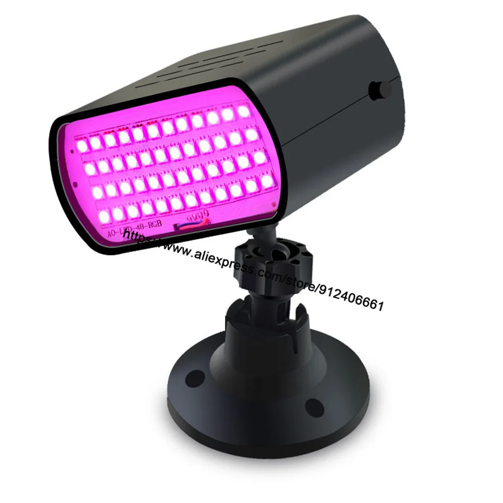 48 LED RGB 3IN1 LED Strobe Lights Disco DJ Party Holiday Christmas Music Club Sound Activated Flash Stage Lighting Effect Show